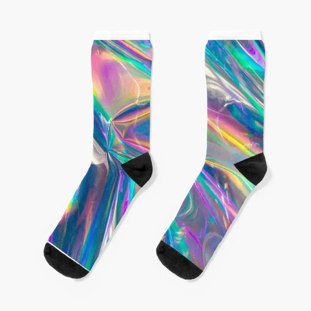 

holographic Socks custom New year's FASHION winter thermal Socks For Women Men's