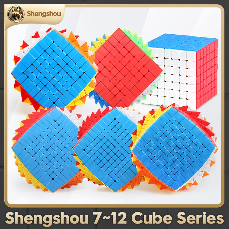 [CubeFun]ShengShou 7x7 8x8 9x9 10x10 11x11 12x12 Magic Puzzle Cube Sengso 7 8 9 10 11 12 Educational Toys