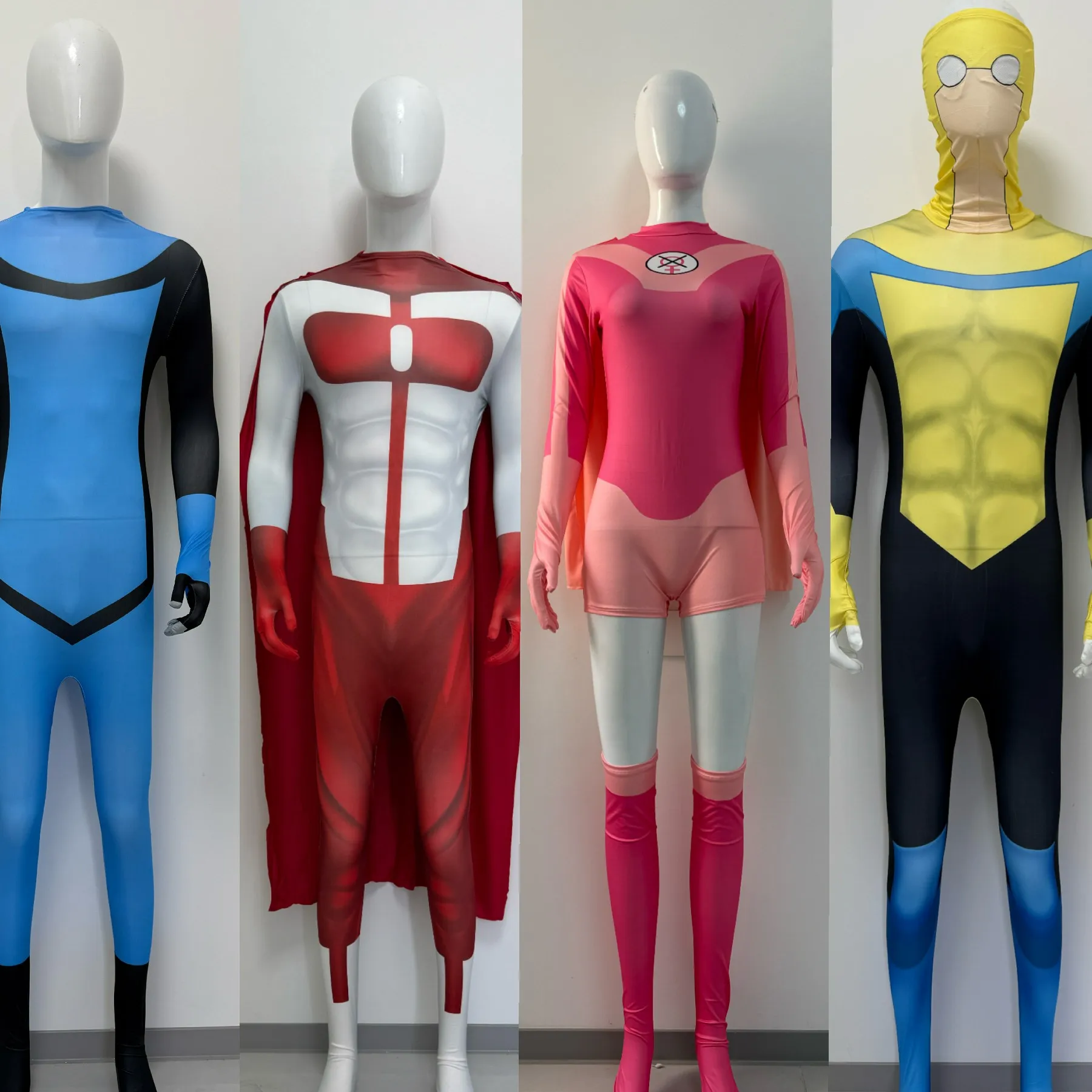 

Invincible Cosplay Costume Mark Eve Grayson Men Disguise Halloween Zentai Carnival Party Outfits