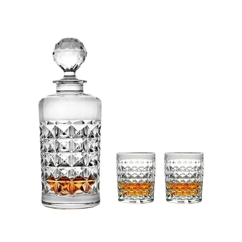 

Crystal glass, whiskey cup, foreign wine glass, wine bottle wine set, European high-end.