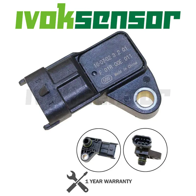 

MAP Sensor Intake Air Boost Pressure Manifold Absolute Drucksensor For Siemens Wuling HongGuang HongTu GuangRong B12 F01R00E011
