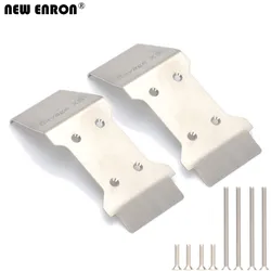 NEW ENRON 2PCS Stainless Steel Front & Rear Lowe Skid Plate #105298 FOR RC CAR HPI MINI SAVAGE XS FLUX SS RTR