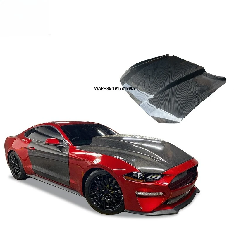 

2018-2023 for Mustang Mechanical Turbocharged Carbon Fiber Hood