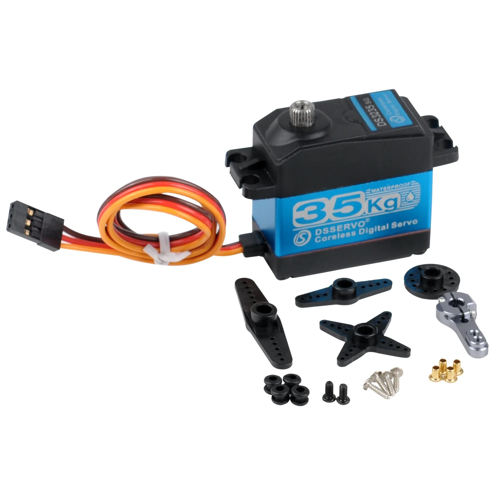 35KG DS3235 Digital Servo Coreless Motor Steel Gear 180°/270° With 25T Arm Servos DIY Parts for 1:8 1:10 1:12 RC Car/Robot Model