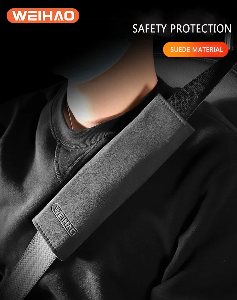 

WeiHao Seat Belt Cover Auto Parts Car Shoulder Pad Soft Shoulder For Men And Women Child Safety Tools Accessories Interior