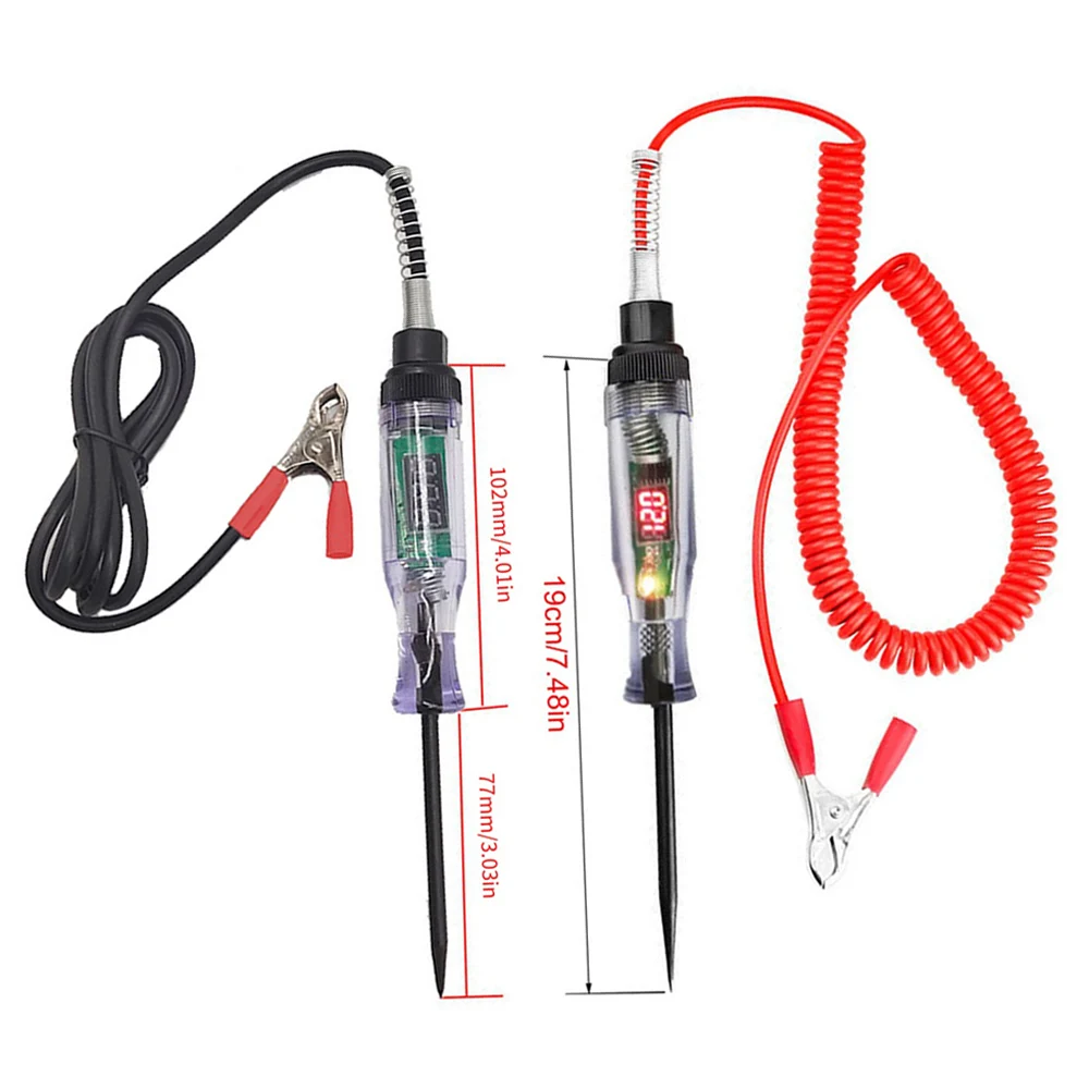 High Quality Auto Circuit Tester Truck Voltage Tester Circuit DC 6V 12V 24V Auto Circuit Tester Auto Diagnostic Probe Test Pen