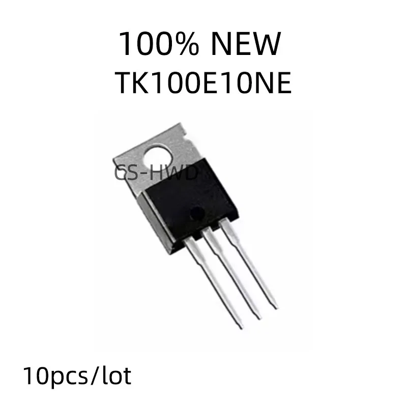 10PCS/Lot New TK100E10NE K100E10NE or TK100E10N1 K100E10N1 TK100E10 TO-220 100A 100V N-Channel MOSFET Transistor