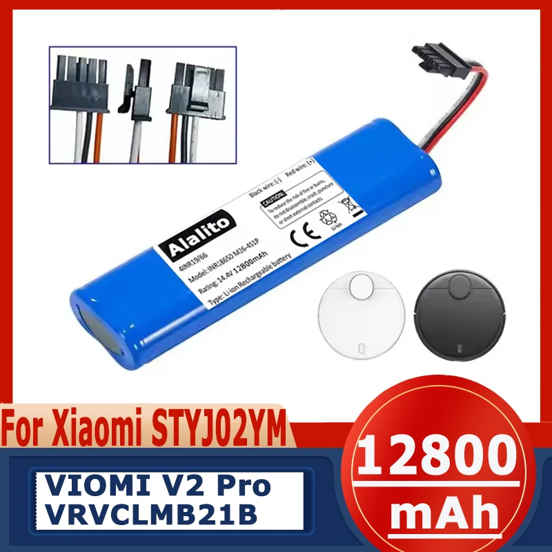 Литий-ионный аккумулятор 14,4 В, 6800 мАч, 18650, для Viomi V2 Pro V-RVCLM21B и Mi Vacuum Mop-P STYJ02YM, сменный аккумулятор для робота-пылесоса