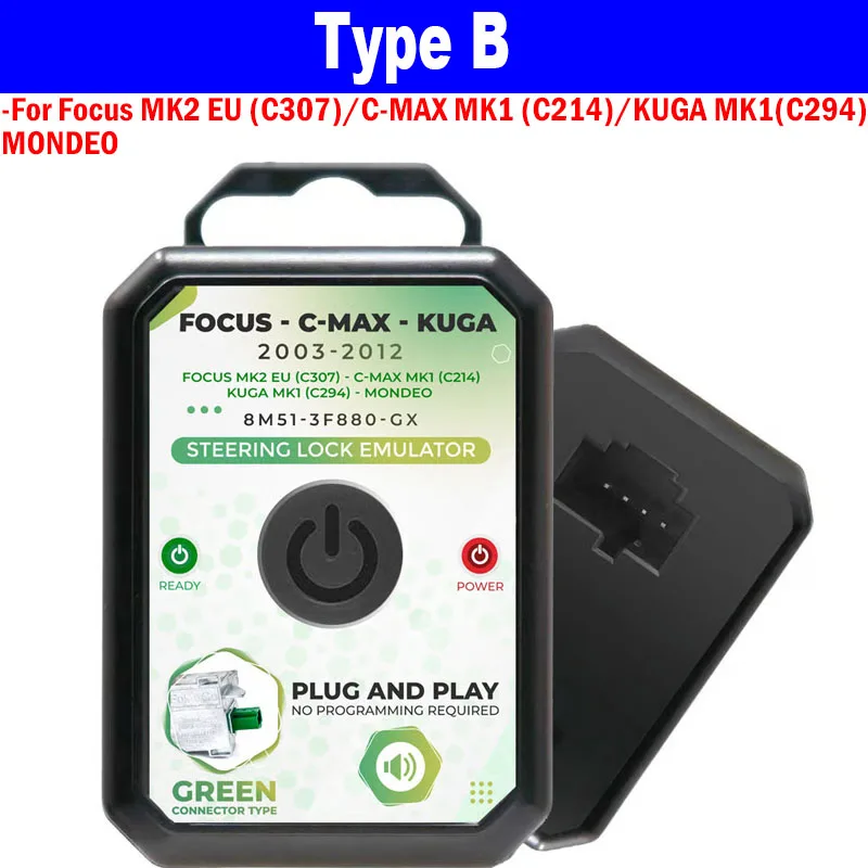 Lenkradschloss-Emulator für Ford Focus/C-Max/Kuga/Mondeo/S-Max/Ranger/B-MAX/EcoSport Plug-and-Play-Simulator mit Schlossgeräusch – Detail 3