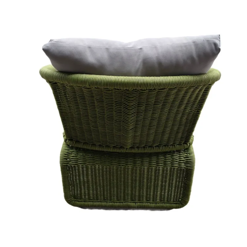 Outdoor Furniture Balcony Garden Creative Rattan Table and Chair