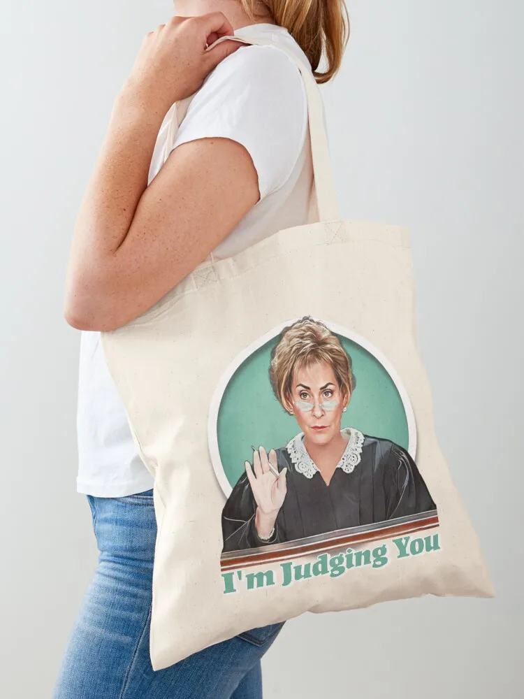 Judge Judy Tote Bag shopping cart bags Customizable tote bag Canvas Tote Bag