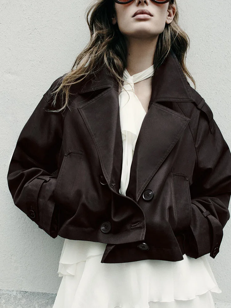 

Осень 2024, новое женское двубортное длинное пальто на молнии 30259 700 30259 704, женская одежда премиум-класса в этническом стиле