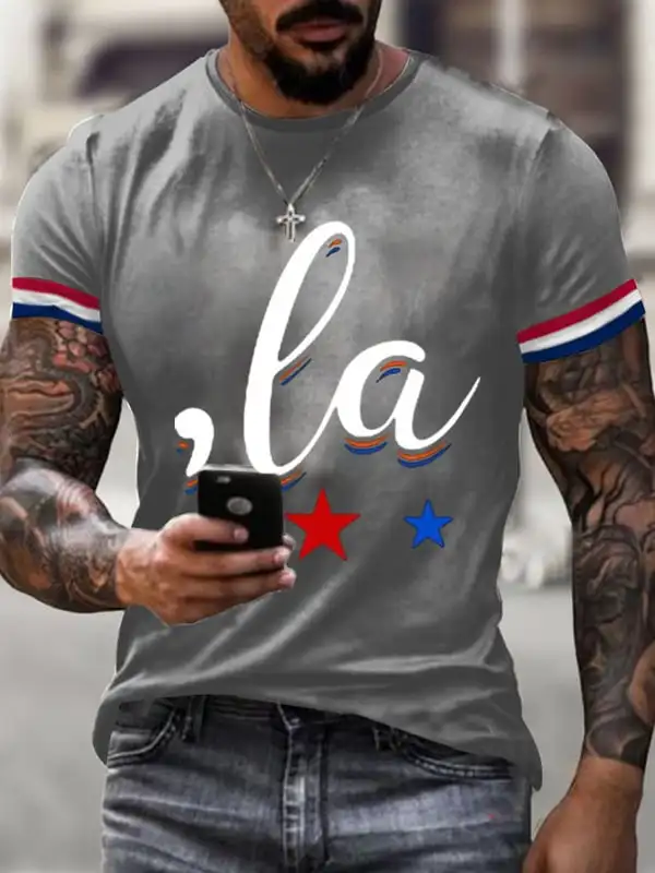 Men's La Print Short Sleeve T-shirt