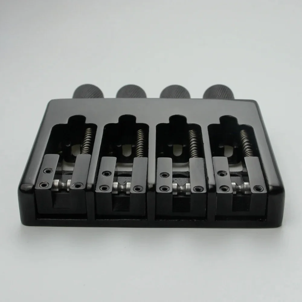 4/5 String Slightly Adjustable String Spacing Headless Bass Bridge Black Base CNC Processing