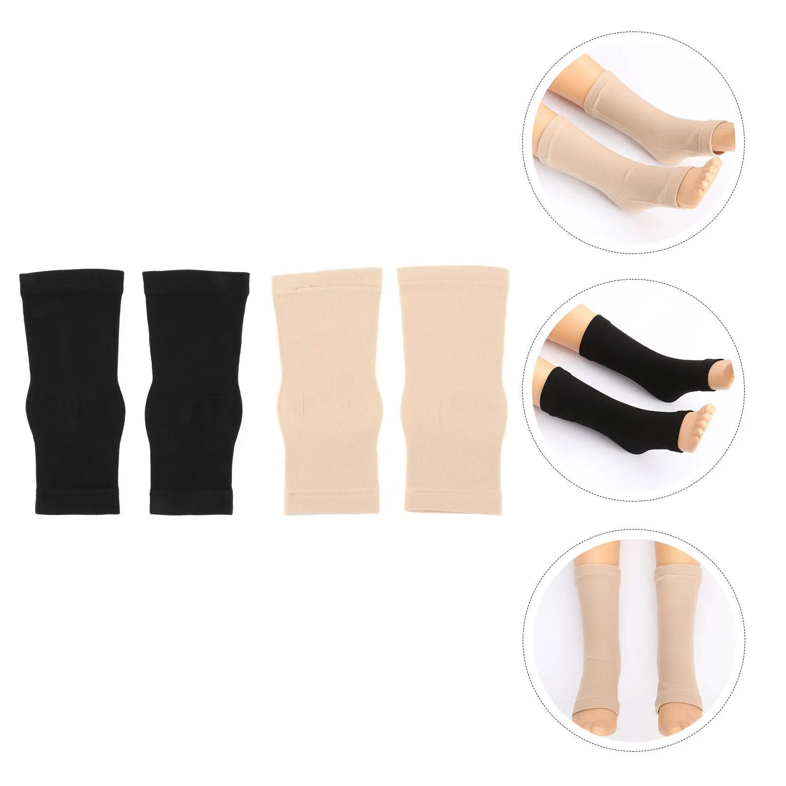 زوجان من الجوارب المرنة لدعم الكاحل، دعامة رياضية متينة وخفيفة الوزن لتشغيل دعامة الكاحل