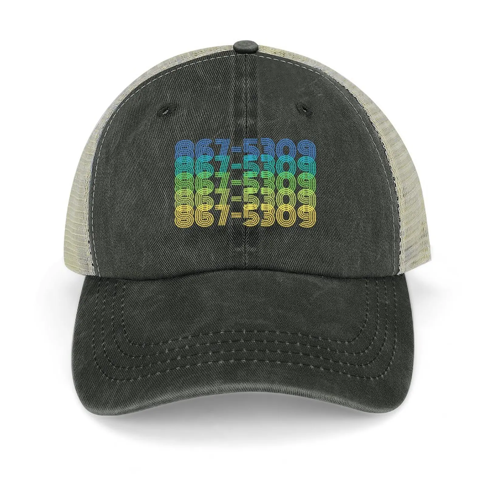

867-5309 - 1980s Famous Phone Number - Song Lyrics Baseball Cap Rugby Golf Hat Thermal Visor Wild Ball Hat Girl Men's