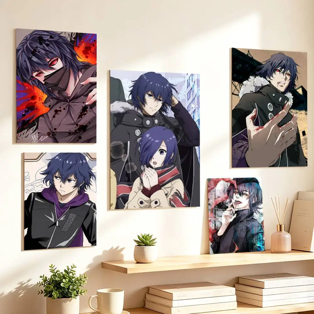 K-Kirishima Ayato Tokyo Ghoul Poster HD Self Adhesive Waterproof Wall Art Ideal for Home Office Dorm Gift