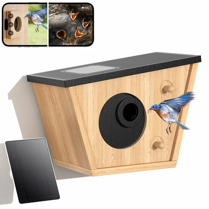 Parrot bird live bird cage pigeon nest breeding special box villa new thermal insulation cage ai smart wood