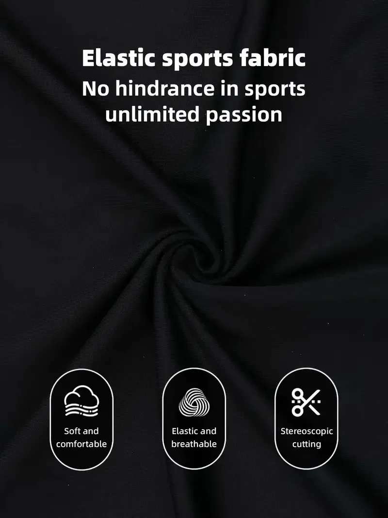 بدلة جري الخريف، ملابس رياضية للرجال، ملابس الخريف والشتاء سريعة الجفاف، معدات ضيقة #4