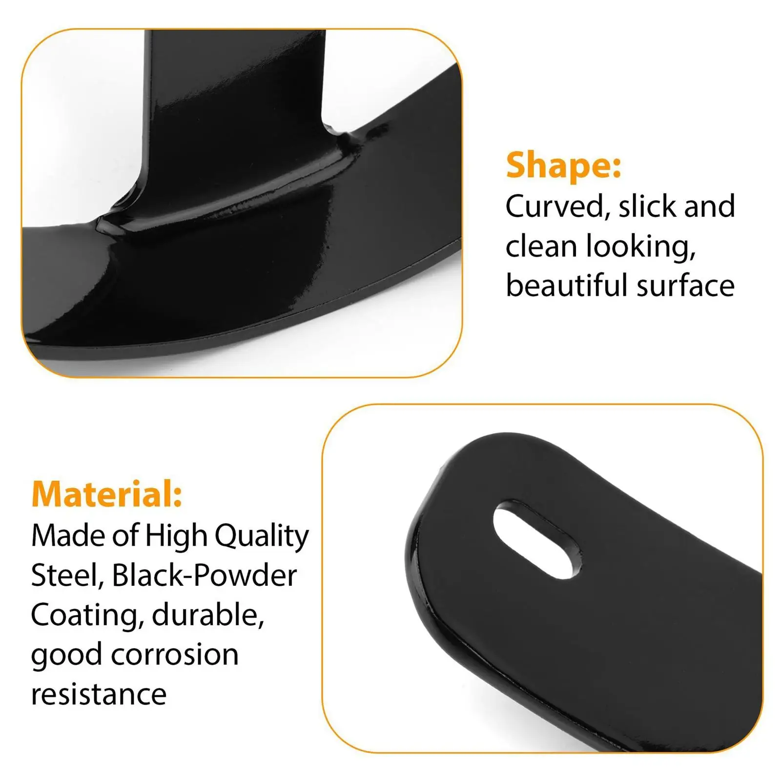 

Motorcycle Side Support Holder Wear Resistant Easy to Install Multipurpose Mounting Bracket Curved for Motorcycle Fittings