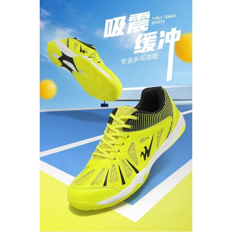 

Original Brand Professional Table Tennis Shoe Comfortable Anti Slip Badminton Gym Shoe Top Quality Wearable Outdoor Court Shoe