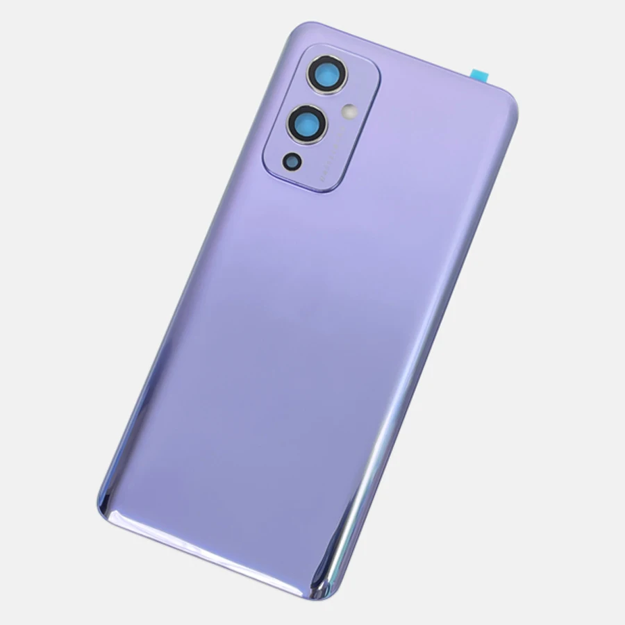 A Gorilla Glas 5 Achterbehuizing Voor Oneplus 9 Batterij Achterklep Glas Reparatie Telefoondeurhoes + Camera Lens Logo