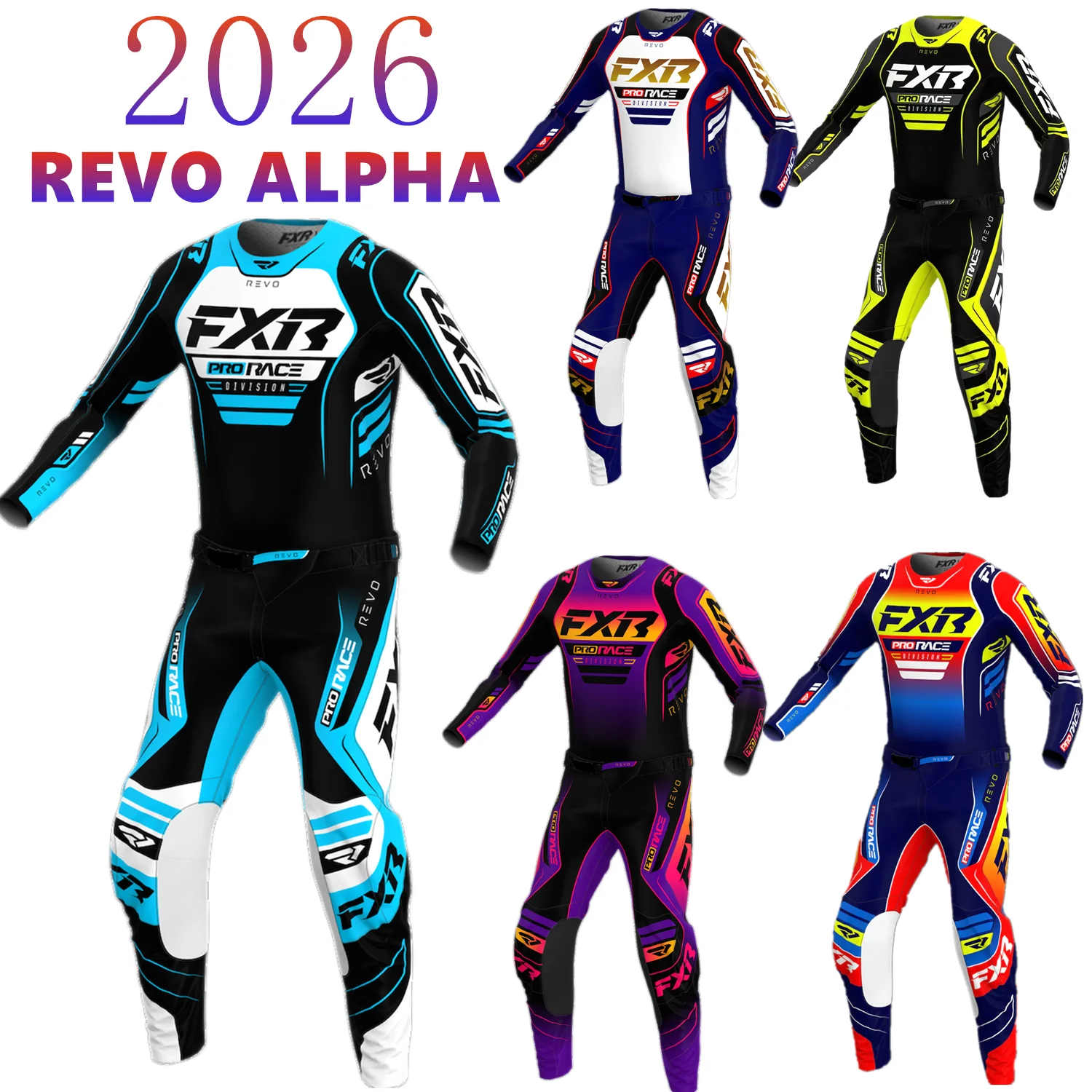 2026 Dirt Bike Suit REVO ALPHA MX Gear Set Enduro Top Shift Motocross Jersey Set Enduro Moto Kits Off Road Motorcycle Combos