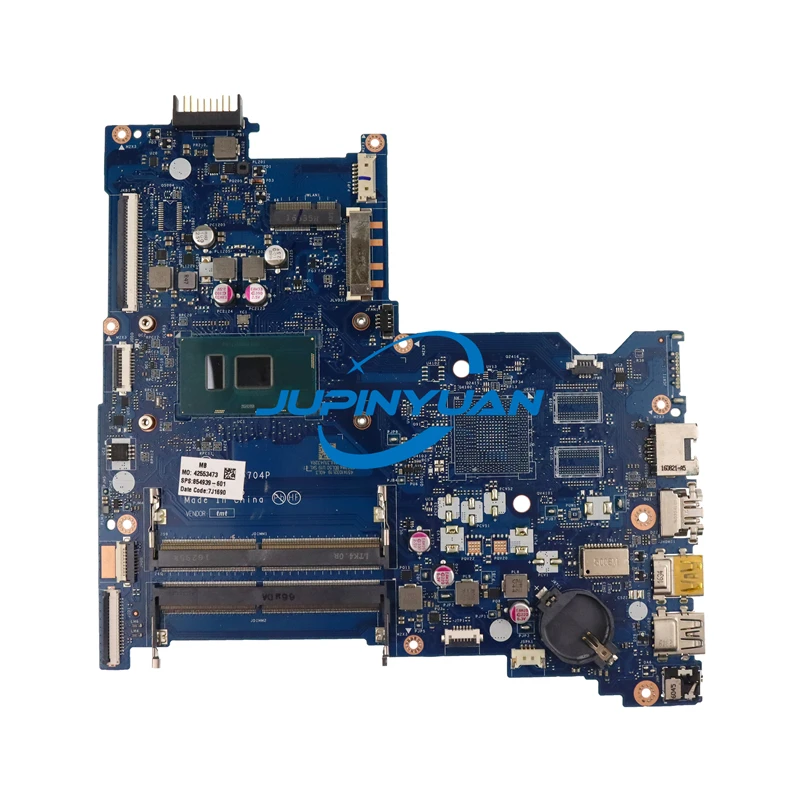 

For HP NOTEBOOK 15-AY Laptop Motherboard 854939-601 854939-501 BDL50 LA-D704P Mainboard i3-6100U Fully Tested