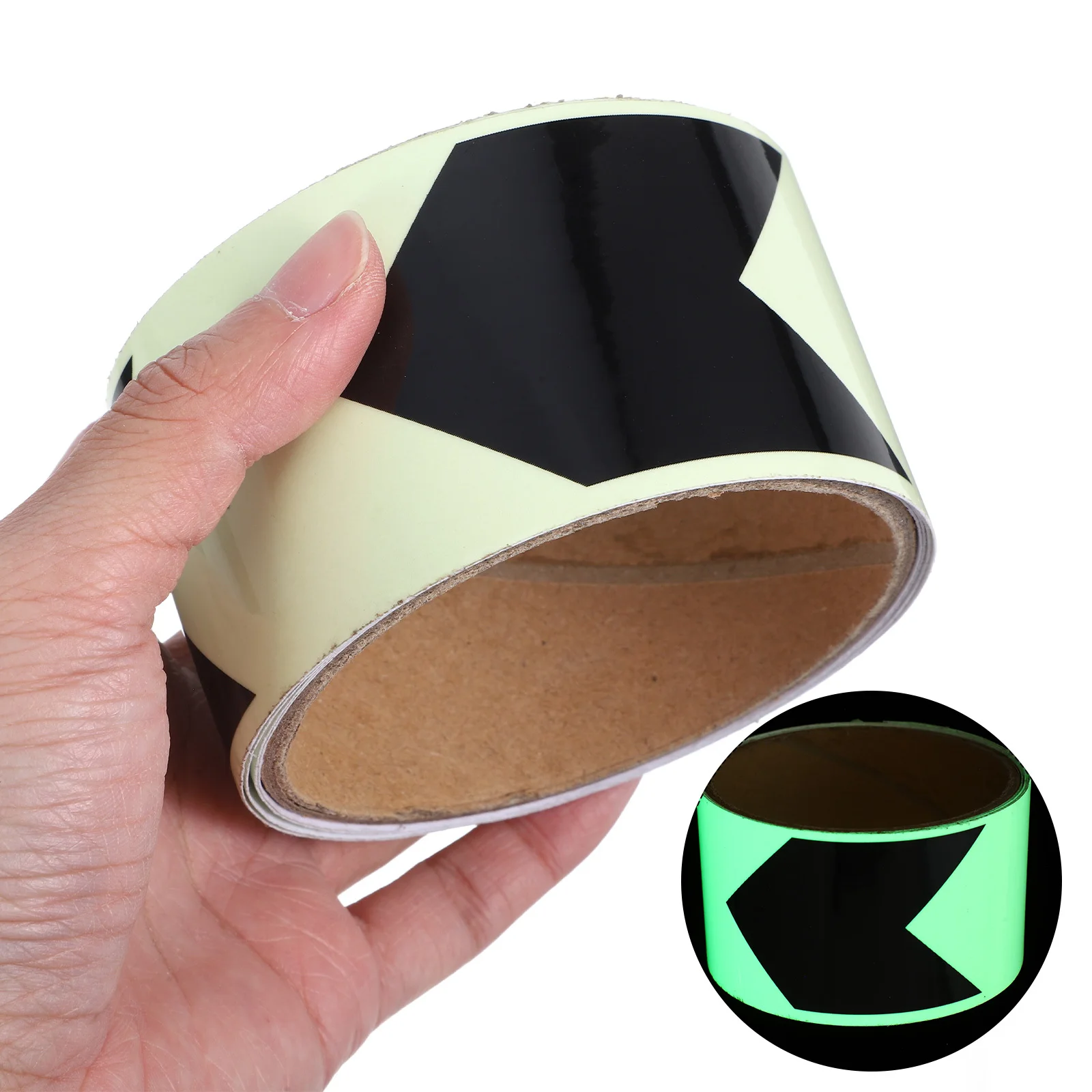 شريط علامات اتجاهي للضوء الليلي، لاصق مقاوم للطقس، تحذير من المخاطر، تحذير السلامة لجدران الأرضيات الخارجية