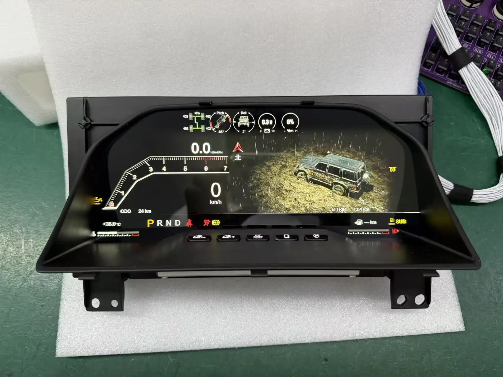 Instrument Panel LCD Dashboard Digital Cluster for  LC70/75/76/78/79 2007-2024 Digital Dashboard Speed Meter