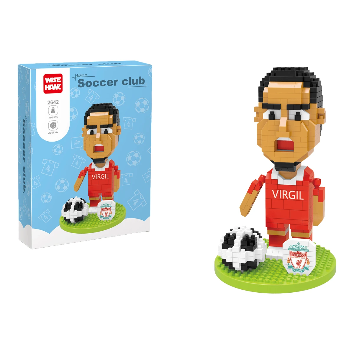 ฟุตบอลตัวเลขดาวฟุตบอล Cristiano Ronaldo Lionel Messi Neymar Virgil Van Dijk Luis Suárez Mohamed Salah ของเล่นของขวัญตกแต่ง