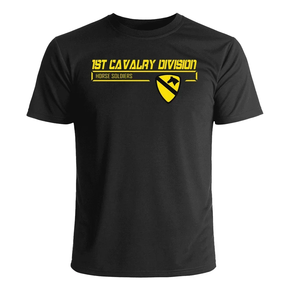 O-Neck Summer Short Sleeve Casual Mens T-shirt Size S-5XL US Army 1st Cavalry Division T-Shirt 100% Cotton