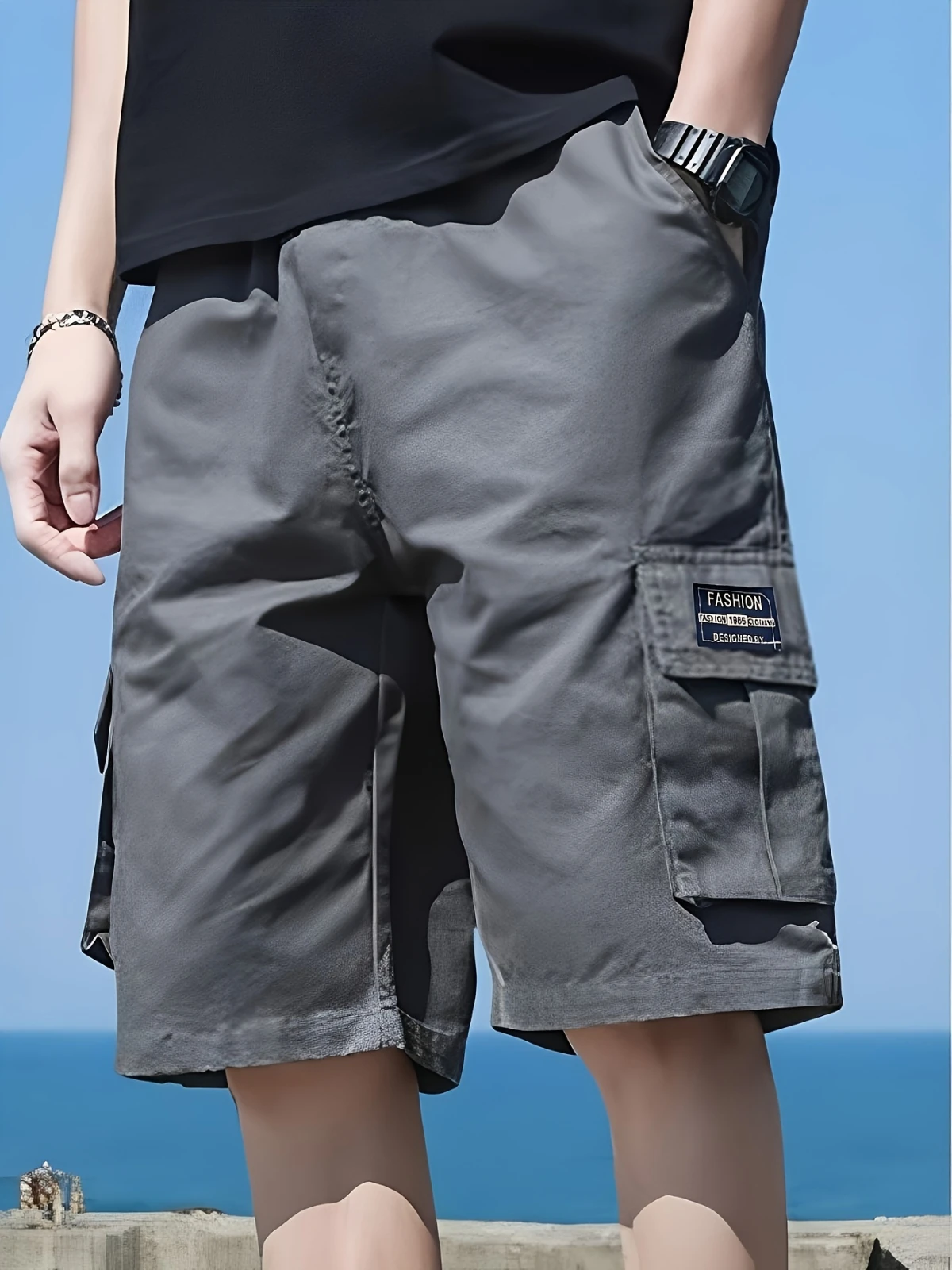 

2026 Men's Cargo Shorts, Outdoor, Travel, Casual Sports, Large Pockets, Durable and Comfortable Fabrics, Thin Shorts for Outings
