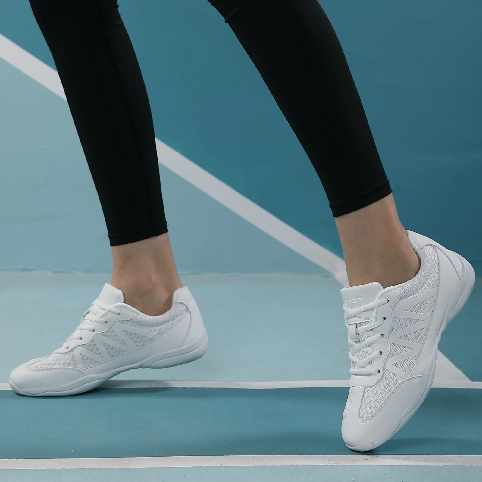 2105 Mädchen Weiße Cheer-Dance-Sneaker Damen Leichte Cheerleading-Trainings-Laufschuhe Tennis Damen Mode Sportschuhe – Detail 13