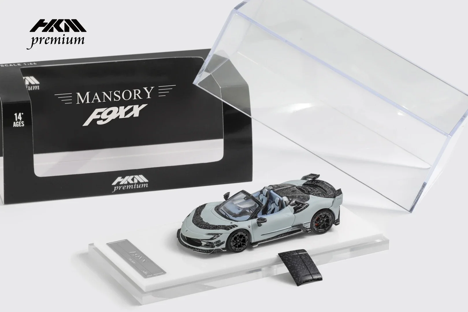 HKM Premium 1:64 Mansory modified SF90 F9XX  Diecast Model Car