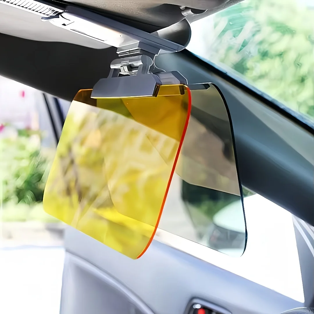 Two-In-One Car Sun Visor Polarized Sun Visor Transparent Anti-Glare Adjustable Suitable For Both Day And Night Adjustable Windsh