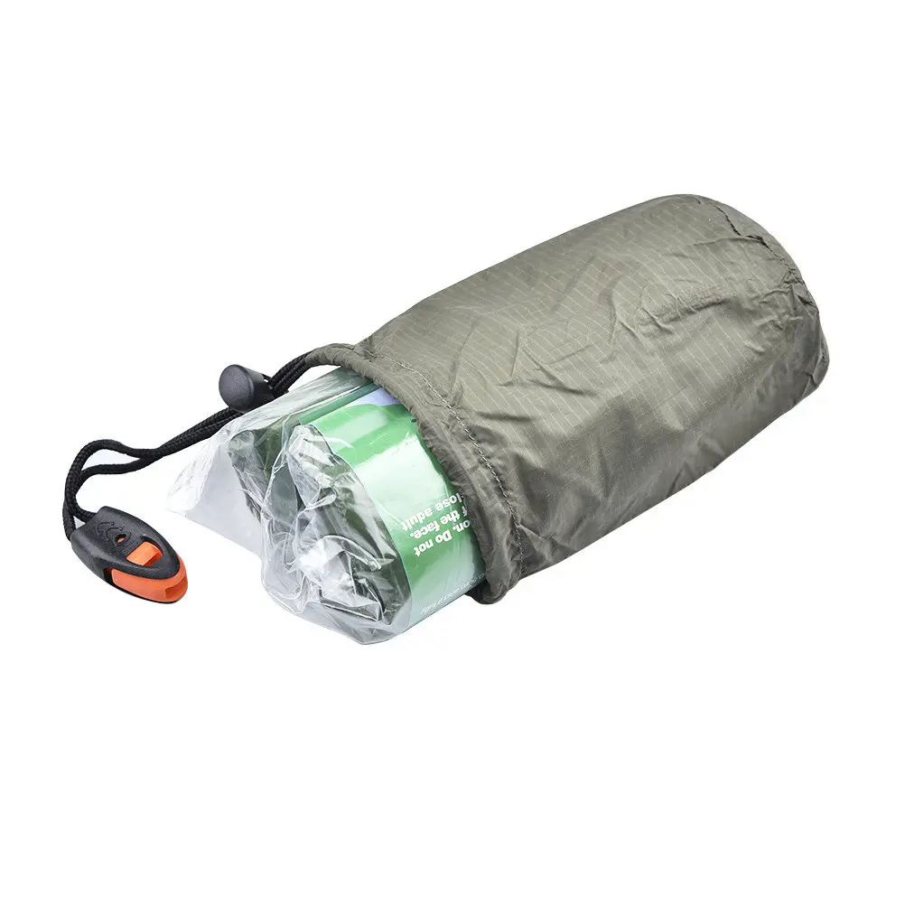 

Emergency Sleeping Bag Lightweight Thermal Survival Bag for Camping Hiking Cold Weather Protection PE Aluminum Insulated