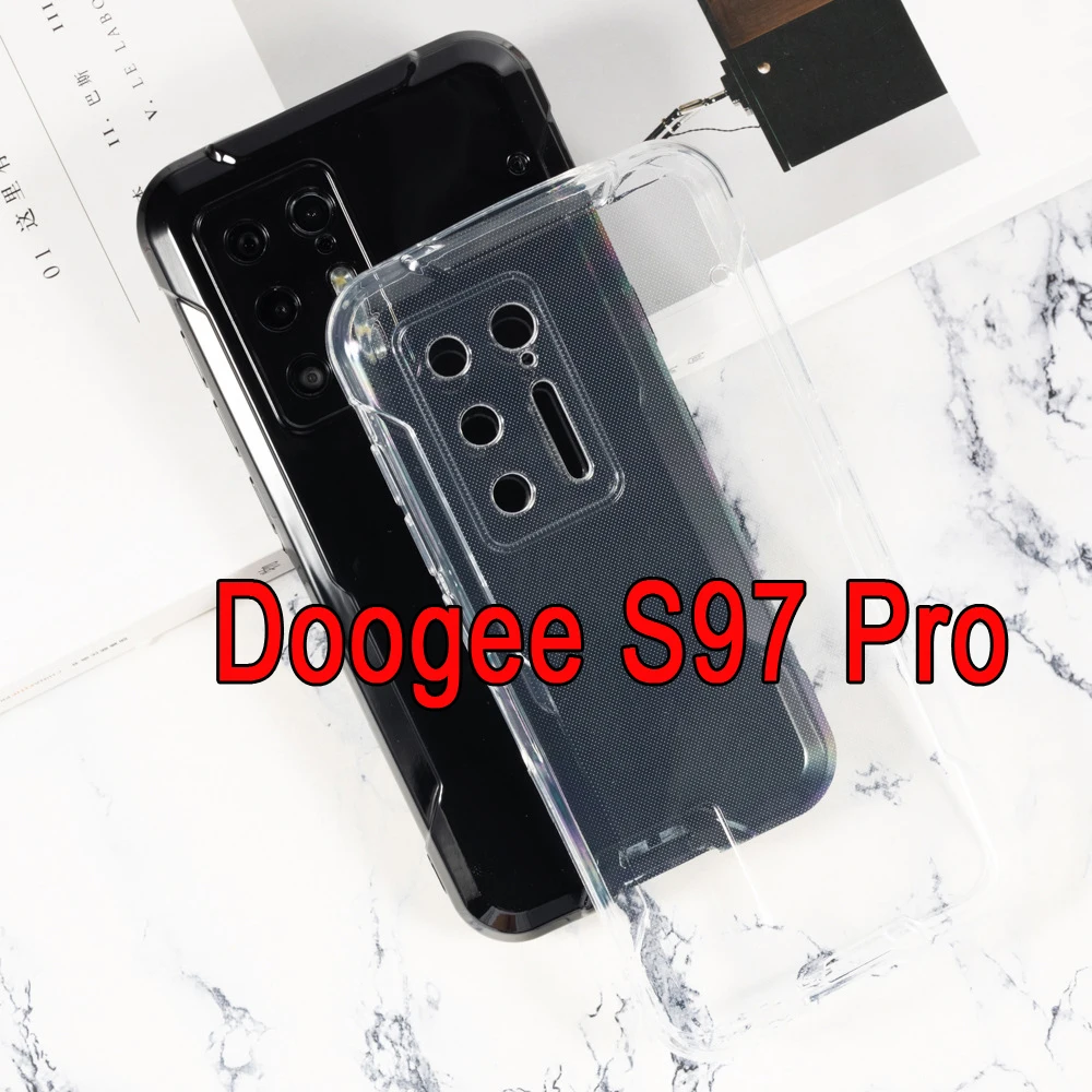 For Doogee S97 Pro Case Soft TPU Matte Pudding Telefon Cover Black Anti-Dust Ultra Slim Protection Phone Capa For Doogee S97PRO