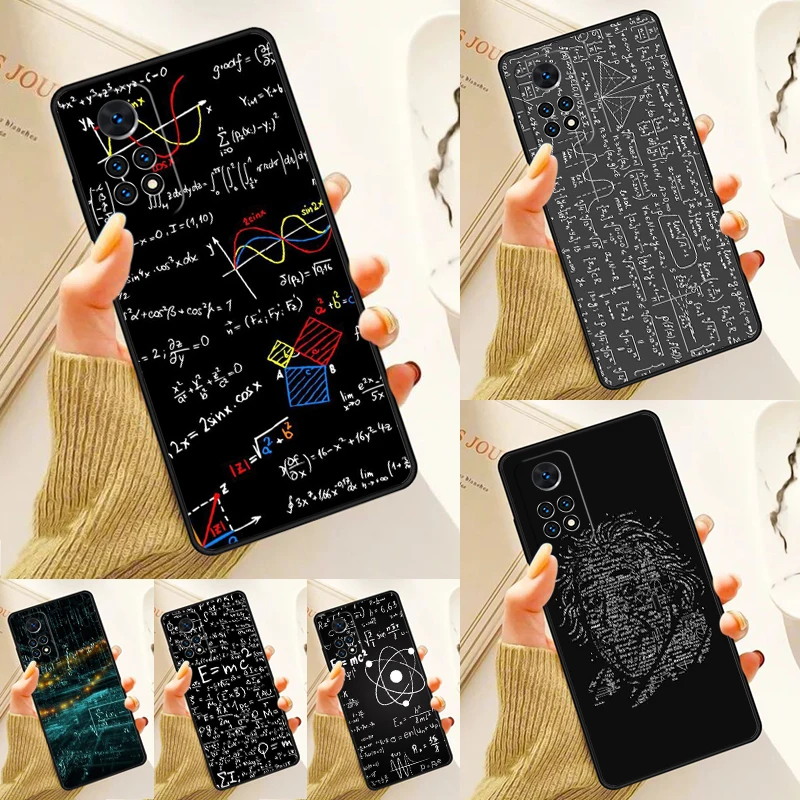 E=mc2 Formula Math Funny Science Case For Samsung Galaxy S24 Plus S23 S20 S21FE Lite S22 Ultra Note 20 S8 S9 S10 Phone Coque