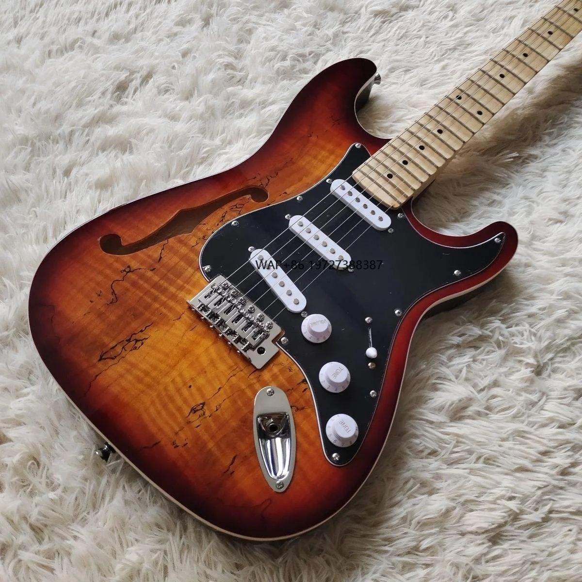 

ST-90 High-end Maple Neck Mahogany Body S-S-S Pickup Electric Guitar Professional Performance Model Matte Finish Premium