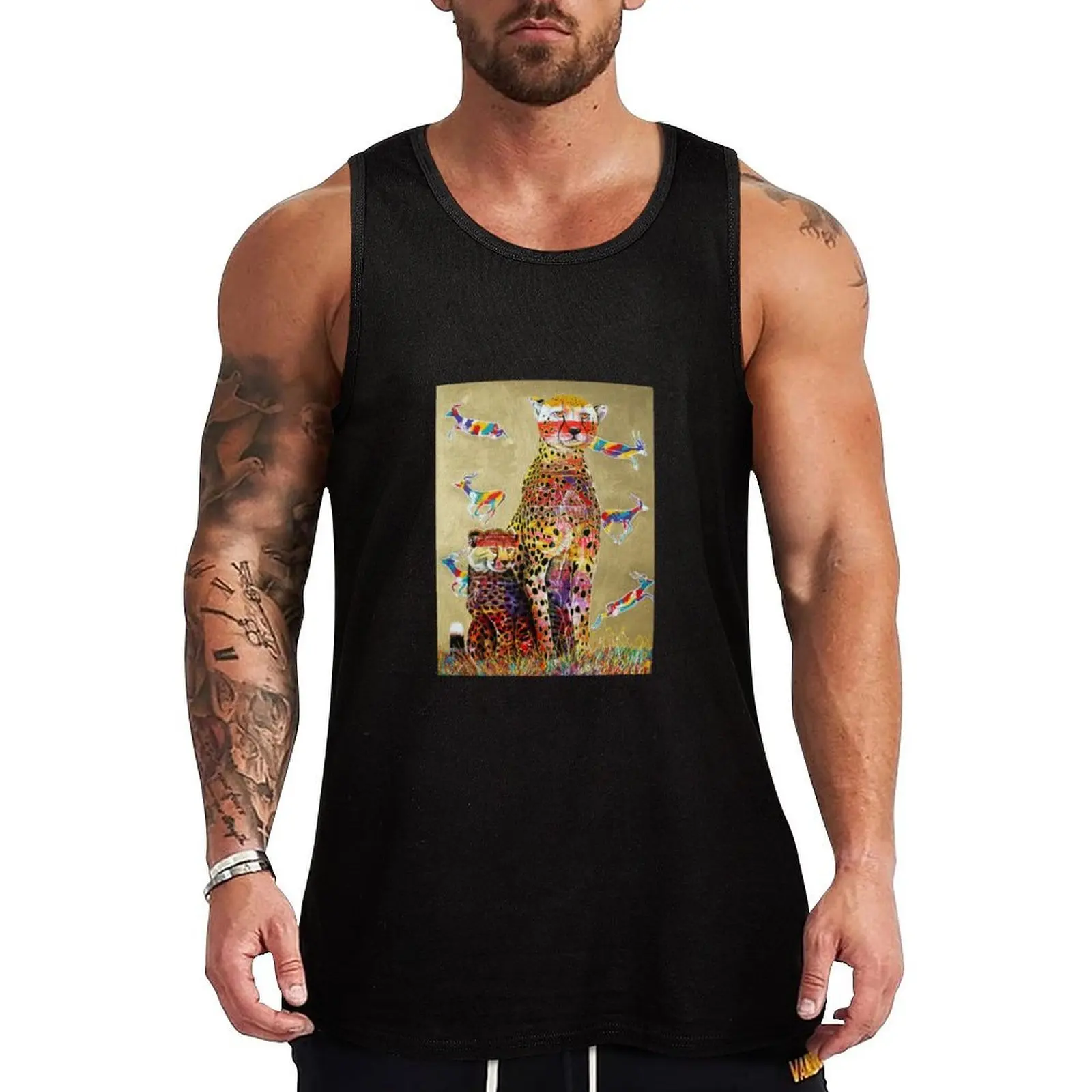 

African watch Tank Top Fitness men clothing sports t-shirts for men bodybuilding for men