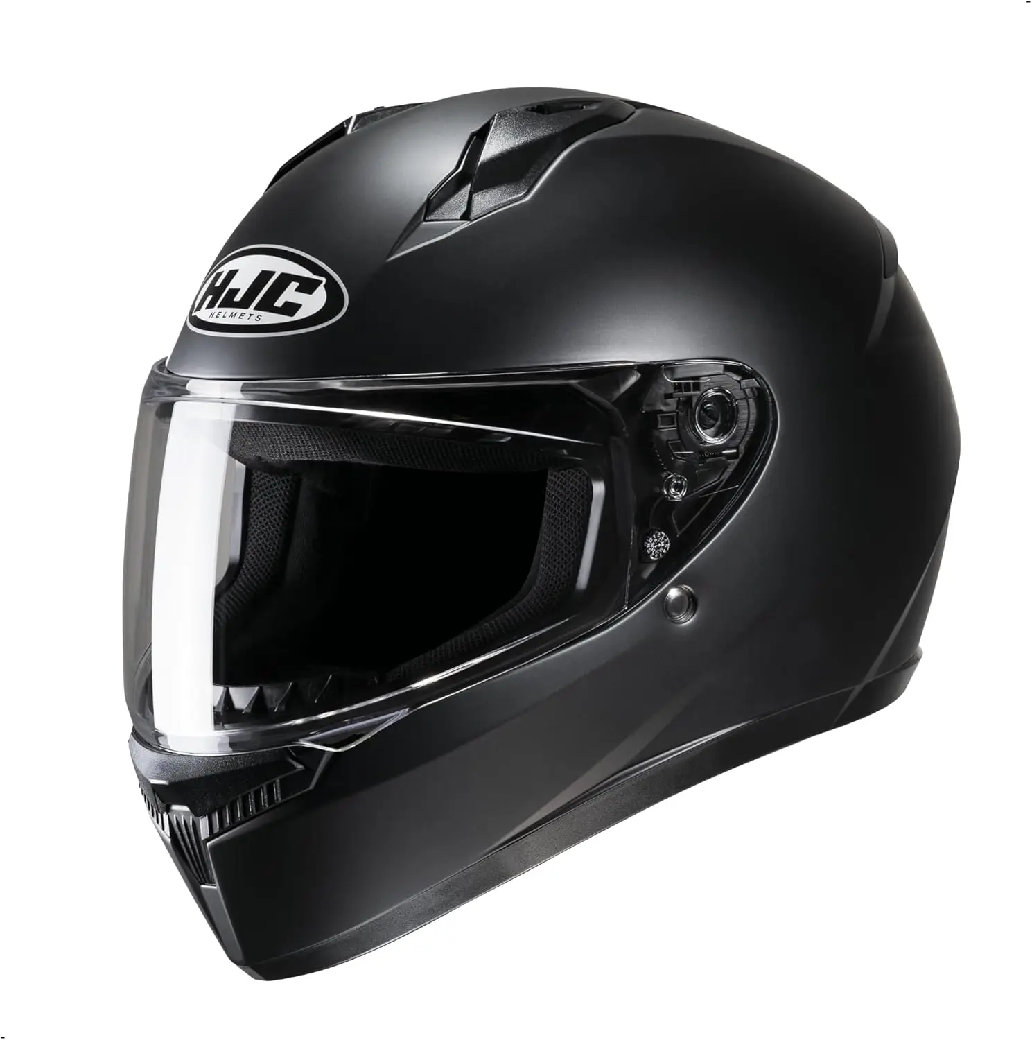 

Solid Full Face Motorcycle Helmet Semi Flat Black Medium Size