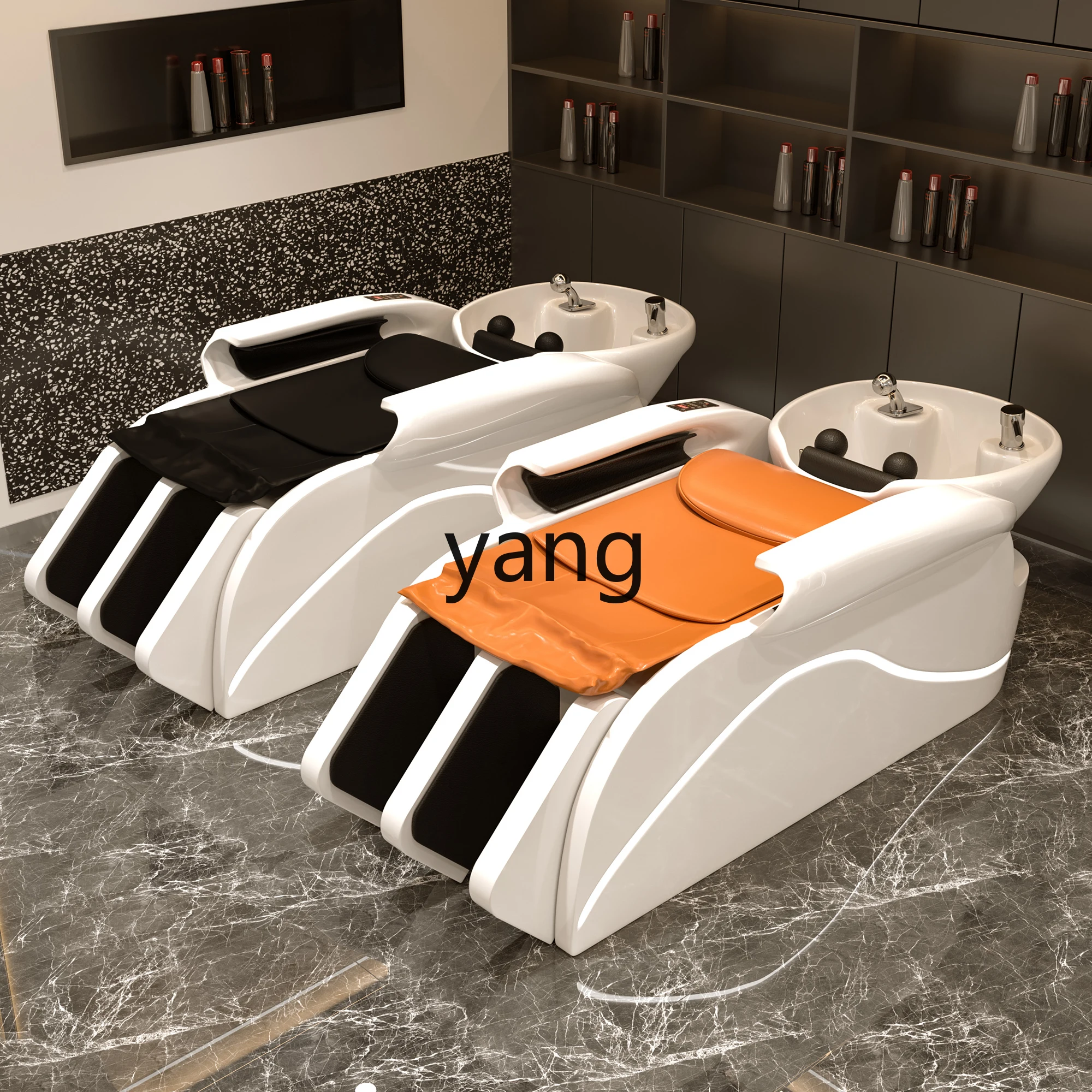 Yjq Automatic Intelligent Electric Massage Shampoo Bed Barber Shop Hairdressing Lying Completely Flushing Bed