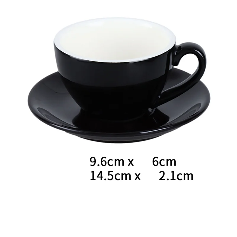 European Style 220Ml Coffee Cup Minimalist Design Solid Color With Base Couple Mug Tea Cup Latte - view 4