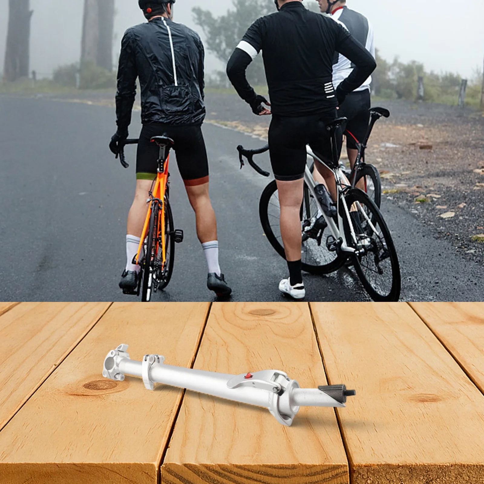 

1 Pcs Folding Electric Bike Handle Aluminum Alloy Bar Stem 28.6mm Adjustable Front Enhanced Riding Experience Cycling Parts