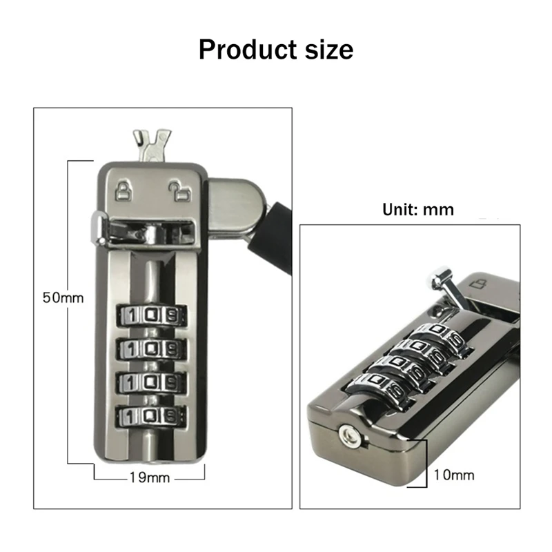 Блокировка для ноутбука, Блокировка от кражи, 7000 дюйма, 3x5 мм, подходит для DELL Alien Spirit, больше горения