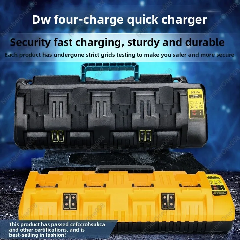 

DCB104 для Dewalt 14,4-18 В литиевое зарядное устройство для электроинструмента 12А4 порт двойной USB