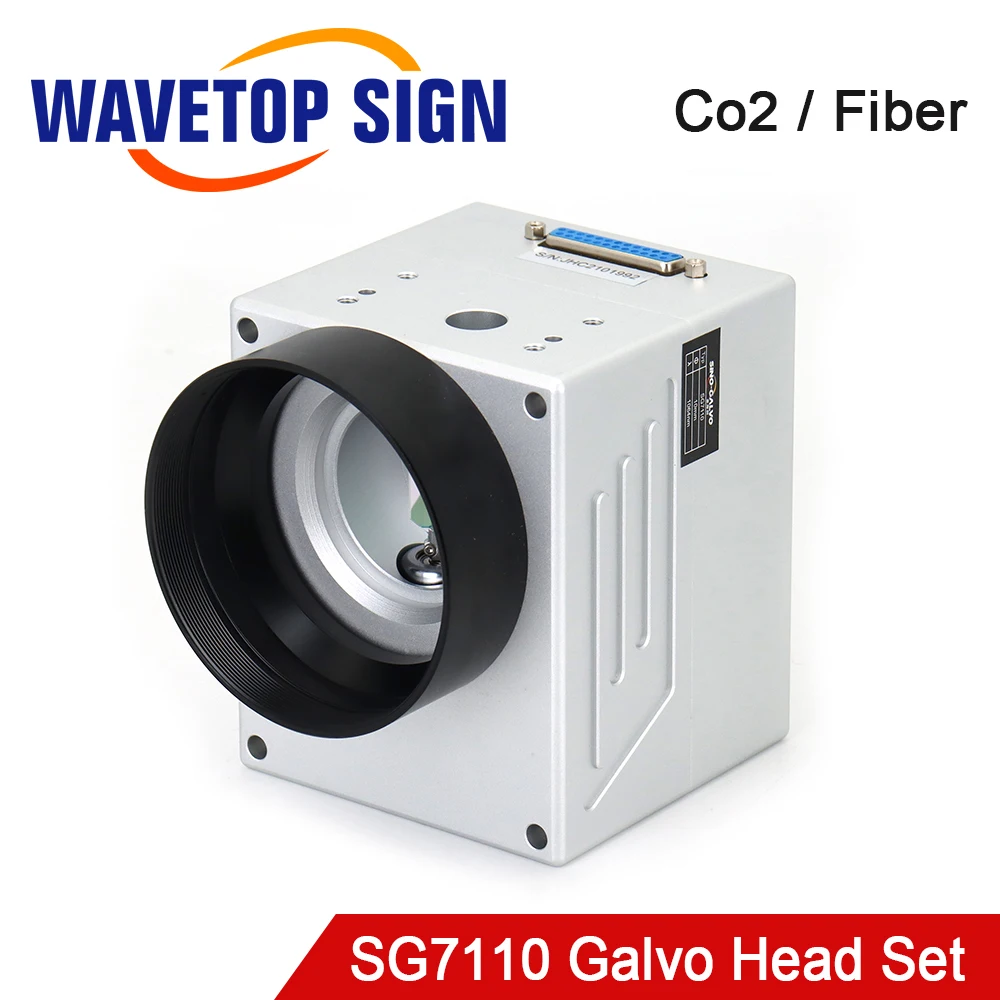 WaveTopSign 1064nm 10.6um Fiber Laser Scanning Galvo Head SG7110 Input Aperture 10mm for Fiber Laser Marking