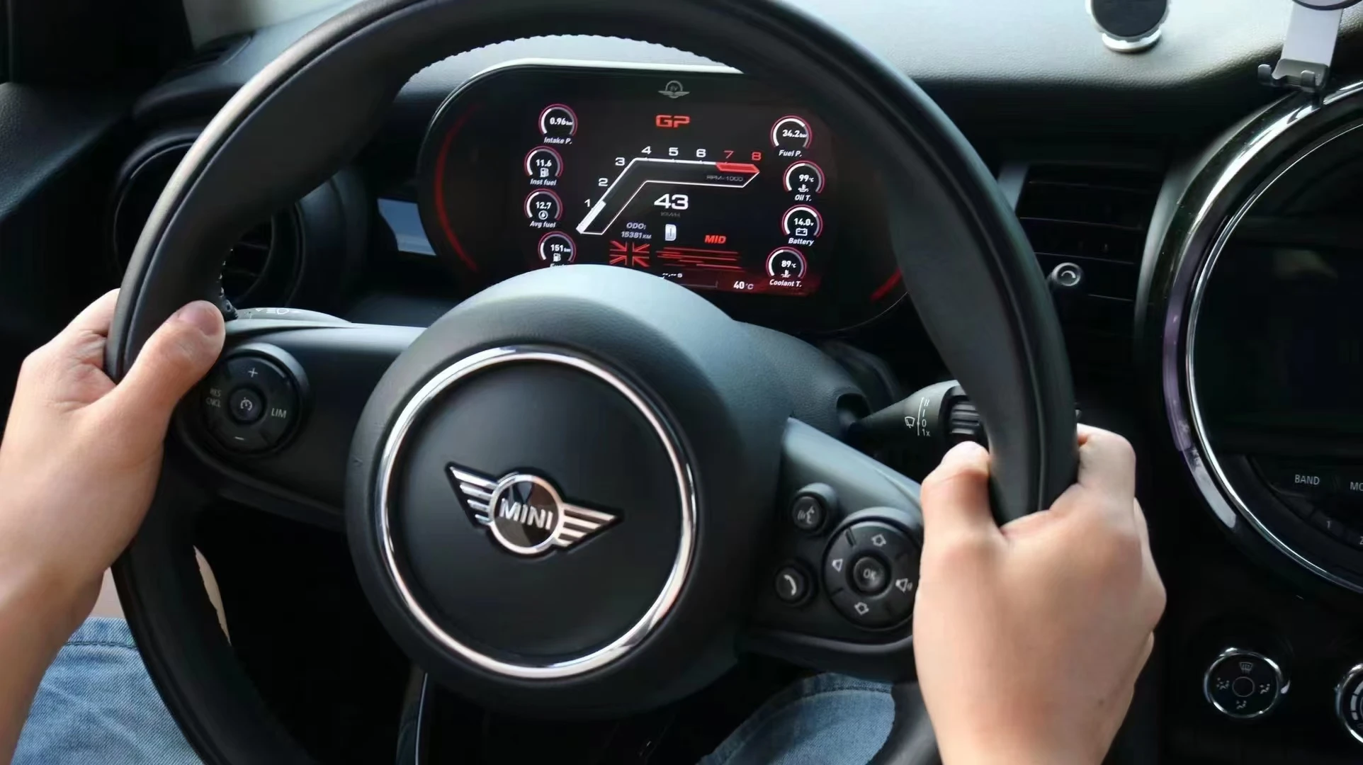 سيارة Lcd لوحة القيادة الرقمية عداد السرعة شاشة الظاهري أداة رقمية العنقودية لسيارات Bmw ميني كوبر 2015-2018 التوصيل والتشغيل