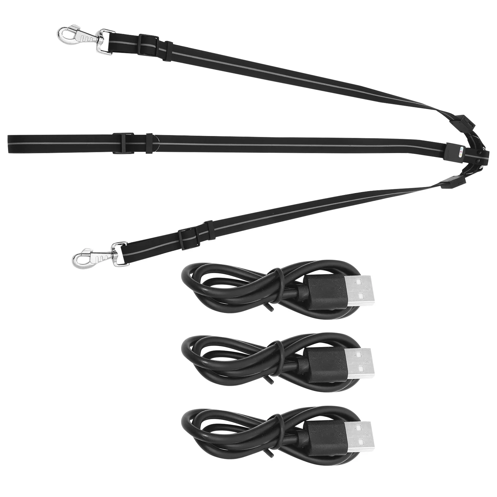 لوحة صدر مضيئة على شكل حصان، حزام متوهج LED مدمج للتدريب، ملحق حصان عالي الوضوح قابل لإعادة الاستخدام #2